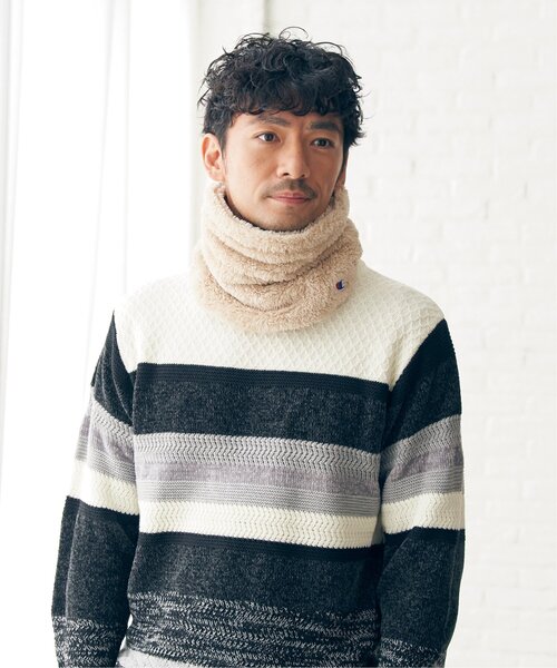 Champion（チャンピオン）の「Champion チャンピオンファーネックウォーマー（ネックウォーマー/スヌード・メンズ・ベージュ/ネイビー/モカ/ボルドー/チャコールグレー/ブラック・FREE）」の15枚目の写真