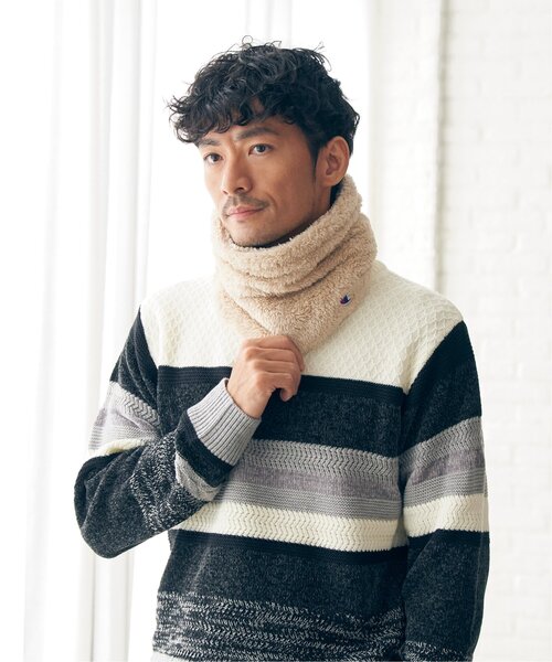 Champion（チャンピオン）の「Champion チャンピオンファーネックウォーマー（ネックウォーマー/スヌード・メンズ・ベージュ/ネイビー/モカ/ボルドー/チャコールグレー/ブラック・FREE）」の16枚目の写真