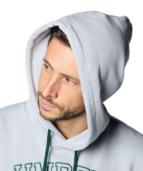 UNDER ARMOUR(アンダーアーマー)の「UAアイコン ヘビーウェイト テリー オーバーサイズ フーディー(トレーニング/メンズ)(スウェット・メンズ・グレー・XL/2XL/M/3XL/L/S)」の4枚目の写真