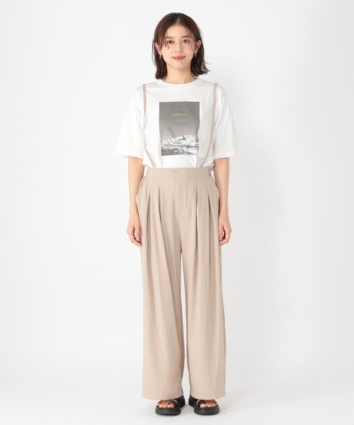 さらり様オーダー専用ページ セール】サスペンダー付きさら軽ワイドパンツ[プチ・プラス