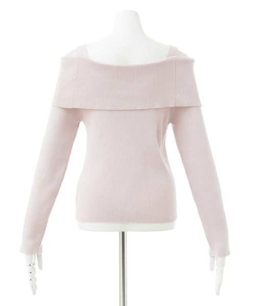 INGNI(イング)の「ブローチ付オフショルニット/A(ニット/セーター・レディース・ホワイト系その他/ピンク/ブラック/グレー系3/オフホワイト/ブラック系その他/チャコールグレー・M)」の17枚目の写真