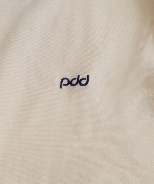 POU DOU DOU(プードゥドゥ)の「オーバーサイズアソートロゴプリントTee(Tシャツ/カットソー・レディース・オフホワイト/オートミール/キナリ・M)」の16枚目の写真