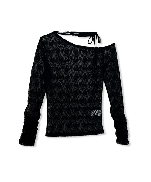 ANDGEEBEE（アンジービー）の「アシメレーストップス（その他トップス・レディース・ブラック/ホワイト・FREE）」の15枚目の写真