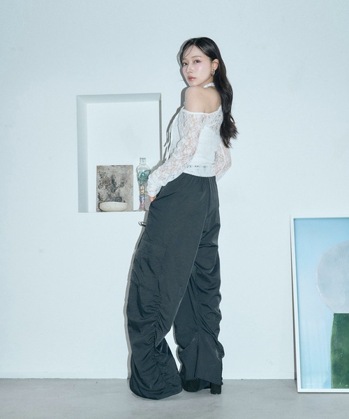 ANDGEEBEE(アンジービー)の「アシメレーストップス(その他トップス・レディース・ブラック/ホワイト・FREE)」の20枚目の写真