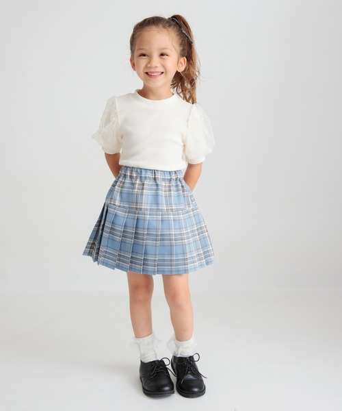BRANSHES(ブランシェス)の「ハートフロッキー×ボリューム袖5分袖Tシャツ(Tシャツ/カットソー・キッズ・アイボリー/ピンクベージュ/ブラック・80/90/120/100/110/150/130/140)」の10枚目の写真
