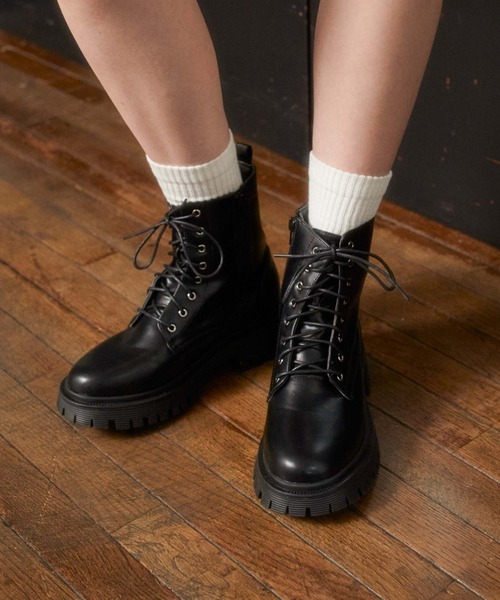 archives（アルシーヴ）の「レースアップシューズ（ブーツ・レディース・ブラウン/ブラック・MEDIUM/LARGE）」の4枚目の写真