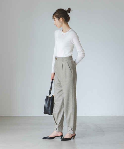 Noble（ノーブル）の「《追加2》リブクルーネックニット（ニット