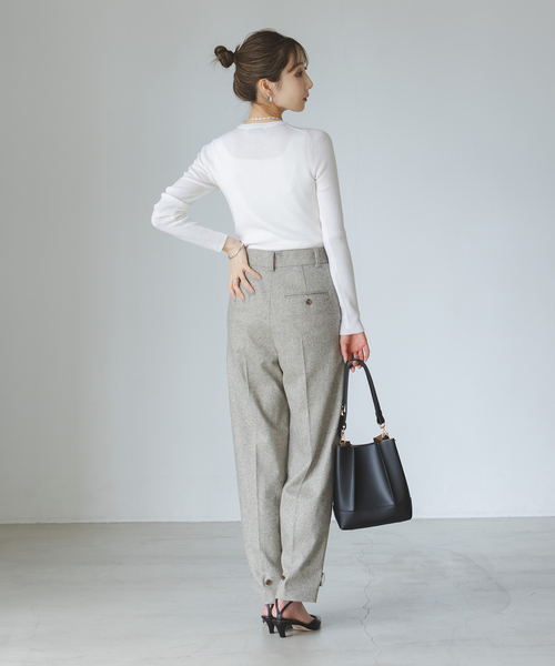 未使用！NOBLE ダークグレー フード付きニット 未使用！NOBLE ダークグレー フード付きニット Noble（ノーブル