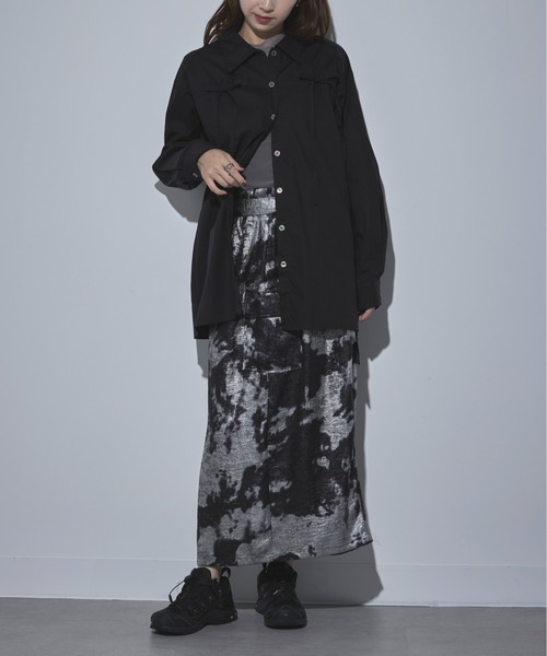 MAISON BREEZE(メゾンブリーズ)の「【MAISON BREEZE】40ブロード リボンブラウス 32005A332 XNN(シャツ/ブラウス・レディース・ブラック/チャコールグレー/ホワイト/ピンク・FREE)」の13枚目の写真