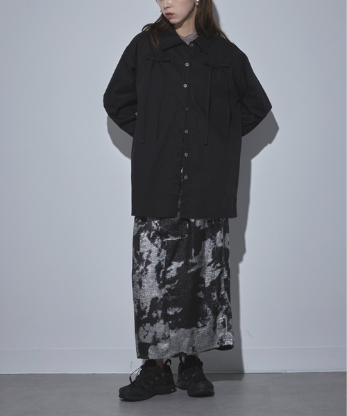 MAISON BREEZE(メゾンブリーズ)の「【MAISON BREEZE】40ブロード リボンブラウス 32005A332 XNN(シャツ/ブラウス・レディース・ブラック/チャコールグレー/ホワイト/ピンク・FREE)」の14枚目の写真