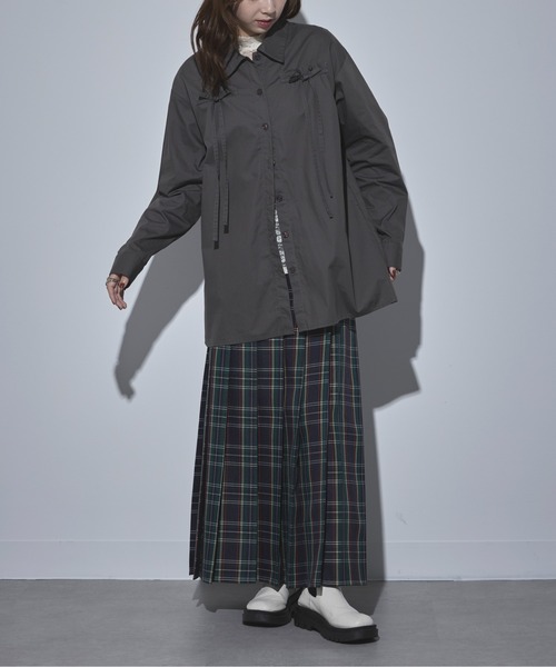 MAISON BREEZE(メゾンブリーズ)の「【MAISON BREEZE】40ブロード リボンブラウス 32005A332 XNN(シャツ/ブラウス・レディース・ブラック/チャコールグレー/ホワイト/ピンク・FREE)」の19枚目の写真