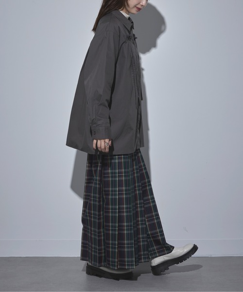 MAISON BREEZE(メゾンブリーズ)の「【MAISON BREEZE】40ブロード リボンブラウス 32005A332 XNN(シャツ/ブラウス・レディース・ブラック/チャコールグレー/ホワイト/ピンク・FREE)」の22枚目の写真