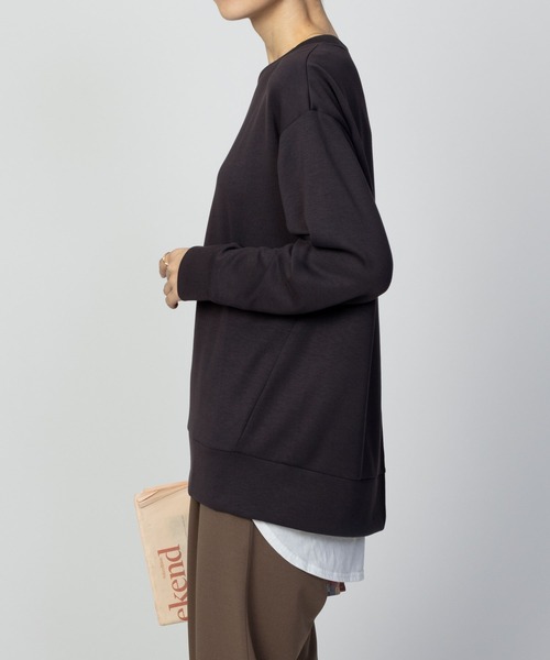 URBAN COLLECTION(アーバンコレクション)の「URBAN COLLECTION バックスリットプルオーバー(その他トップス・レディース・杢グレー/チャコールグレー/セージグリーン・フリー)」の15枚目の写真
