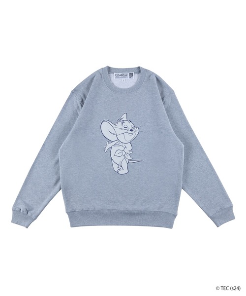 トレーナー スウェット 「公式」トムとジェリー　MLE「TOM and JERRY」　クルーネックスウェットシャツ　トム レディース メンズ 公式】トムとジェリー MLE＜TOM and JERRY＞ クルーネック