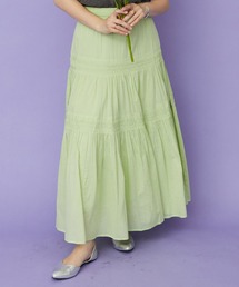 JETSET SOLO PLUS （ジェットセットソロプラス）の「【INDUS luxury for JETSET SOLO PLUS】ツイストピンタック ボイルスカート（スカート）」