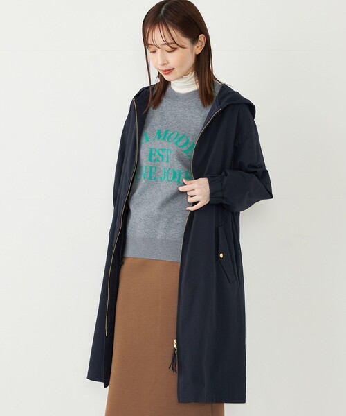 【セール】SHIPS Colors:〈手洗い可能〉ミリタリー フード コート（その他アウター）｜SHIPS Colors（シップス カラーズ）