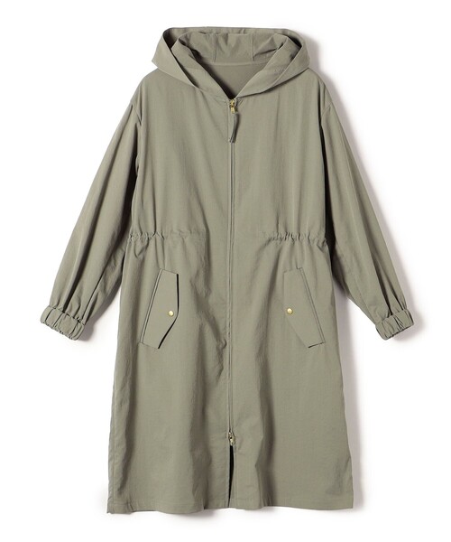 【セール】SHIPS Colors:〈手洗い可能〉ミリタリー フード コート（その他アウター）｜SHIPS Colors（シップス カラーズ）