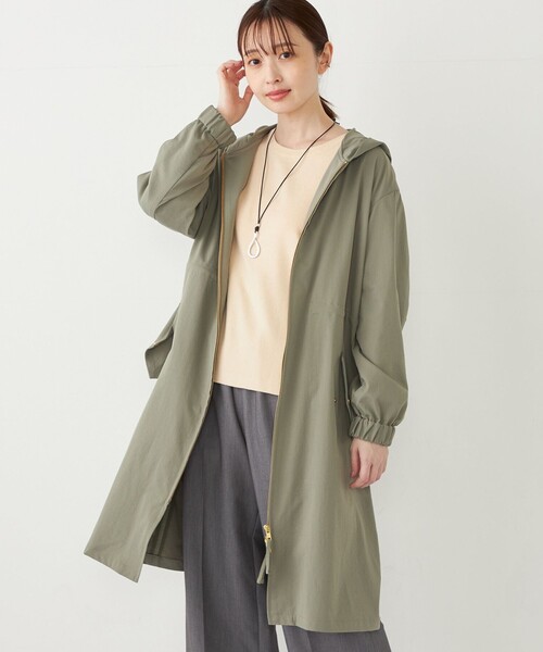 【セール】SHIPS Colors:〈手洗い可能〉ミリタリー フード コート（その他アウター）｜SHIPS Colors（シップス カラーズ）