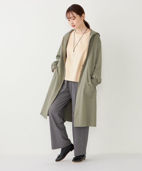 【セール】SHIPS Colors:〈手洗い可能〉ミリタリー フード コート（その他アウター）｜SHIPS Colors（シップス カラーズ）