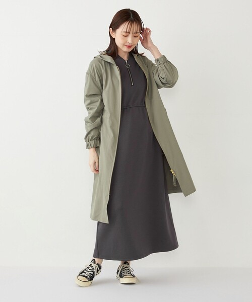 【セール】SHIPS Colors:〈手洗い可能〉ミリタリー フード コート（その他アウター）｜SHIPS Colors（シップス カラーズ）