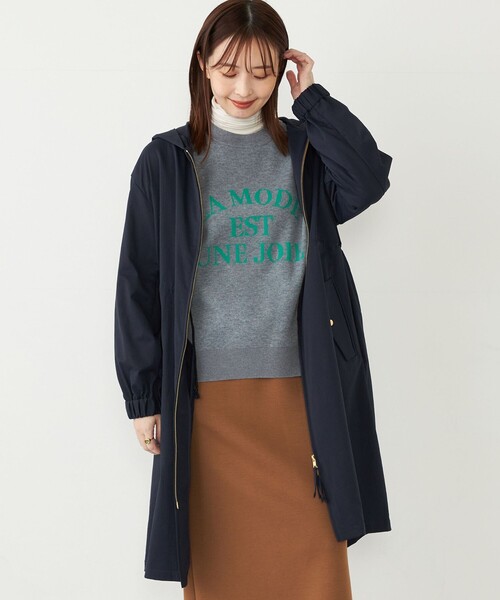 【セール】SHIPS Colors:〈手洗い可能〉ミリタリー フード コート（その他アウター）｜SHIPS Colors（シップス カラーズ）