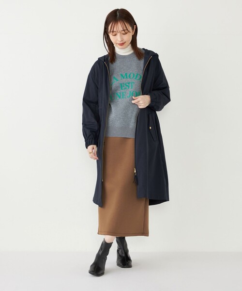 【セール】SHIPS Colors:〈手洗い可能〉ミリタリー フード コート（その他アウター）｜SHIPS Colors（シップス カラーズ）