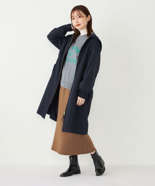 【セール】SHIPS Colors:〈手洗い可能〉ミリタリー フード コート（その他アウター）｜SHIPS Colors（シップス カラーズ）