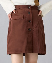 179/WG（イチナナキュウダブルジー）の「ピーチ起毛プリーツMIXミニスカート（スカート）」