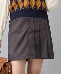 179/WG（イチナナキュウダブルジー）の「ピーチ起毛プリーツMIXミニスカート（スカート）」