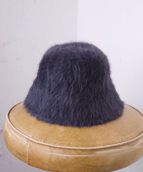 casita(RETRO GIRL)(カシータ)の「Fファーハット(ハット・レディース・チャコールグレー/オフホワイト/ブラック・ONE SIZE)」の19枚目の写真