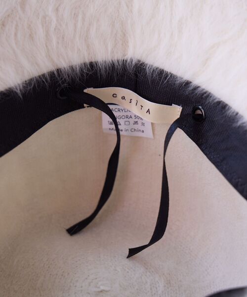 casita(RETRO GIRL)(カシータ)の「Fファーハット(ハット・レディース・チャコールグレー/オフホワイト/ブラック・ONE SIZE)」の22枚目の写真