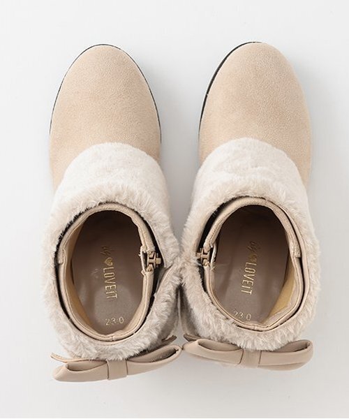 by LOVEiT（バイラビット）の「ブーティ（スニーカー・キッズ・ブラック/ベージュ・21cm/22cm/23cm/24cm）」の5枚目の写真