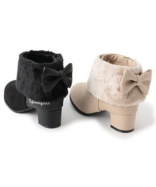 by LOVEiT（バイラビット）の「ブーティ（スニーカー・キッズ・ブラック/ベージュ・21cm/22cm/23cm/24cm）」の3枚目の写真