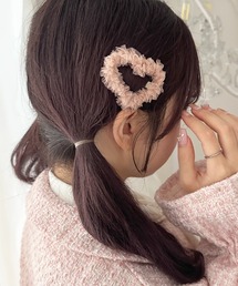 apres jour | 【apres jour×ARIAZ】シアーわくハートヘアピン２個セット(ヘアピン)