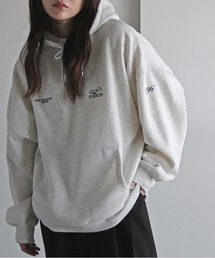 【FOXRUN/フォックスラン】 別注 3ポイント刺繍ルーズシルエットプルオーバーパーカー