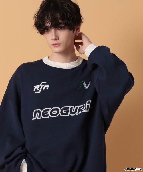 セール】【NEOGURI/ノグリ】コラボ/オーバーサイズゲームニット