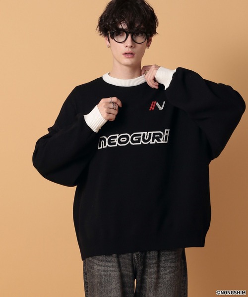 セール】【NEOGURI/ノグリ】コラボ/オーバーサイズゲームニット