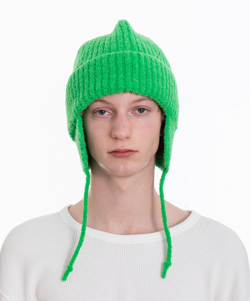 VICTIM(ヴィクティム)の「VICTIM ヴィクティム / ×CA4LA EAR FLAP KNIT CAP カシラコラボレーションイヤーフラップニットキャップ / VTM-24-A-104(ニットキャップ/ビーニー・メンズ・ブルー/グレー/ブラック/イエロー/グリーン・FREE)」の16枚目の写真