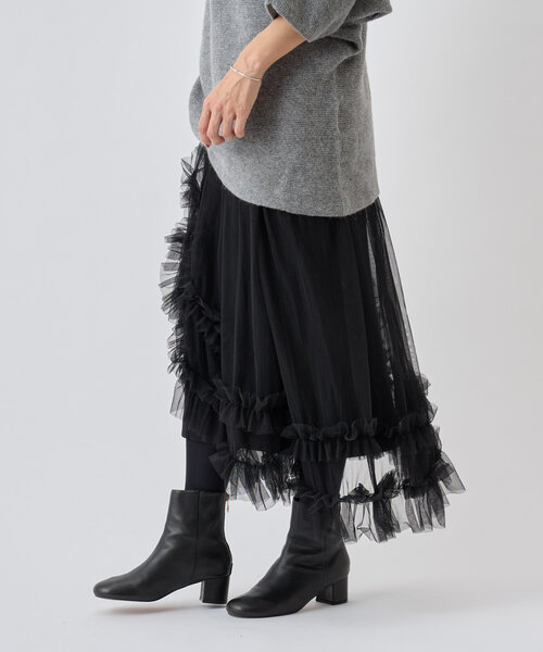 BEARDSLEY（ビアズリー）の「《FRIPIER》 チュチュオーバースカート（スカート・レディース・ブラック・FREE）」の7枚目の写真