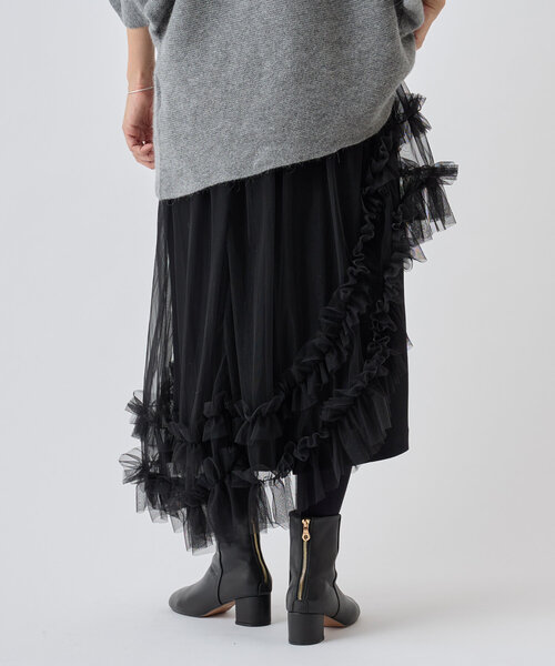 BEARDSLEY（ビアズリー）の「《FRIPIER》 チュチュオーバースカート（スカート・レディース・ブラック・FREE）」の8枚目の写真