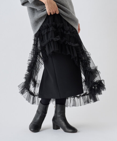 BEARDSLEY（ビアズリー）の「《FRIPIER》 チュチュオーバースカート（スカート・レディース・ブラック・FREE）」の10枚目の写真