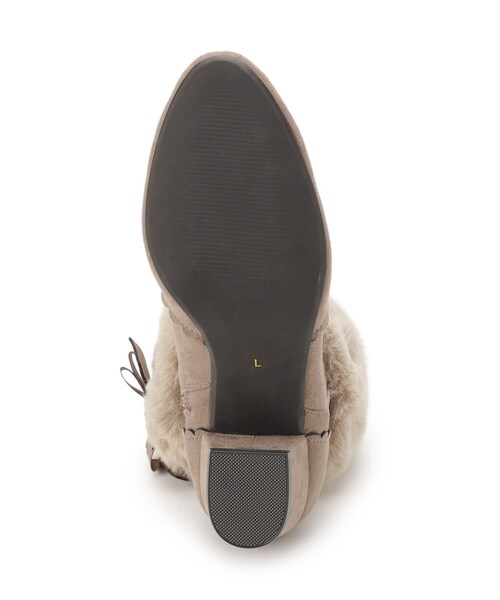 ITS'DEMO（イッツデモ）の「◆【フェイクファー・リボン取り外し可／M・Lサイズ展開】3Wayブーツ（ブーツ・レディース・ベージュ/ダークグレー・38/40）」の6枚目の写真