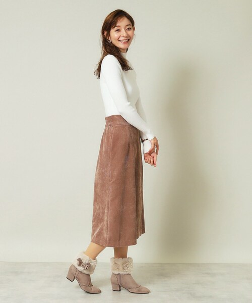 ITS'DEMO（イッツデモ）の「◆【フェイクファー・リボン取り外し可／M・Lサイズ展開】3Wayブーツ（ブーツ・レディース・ベージュ/ダークグレー・38/40）」の12枚目の写真