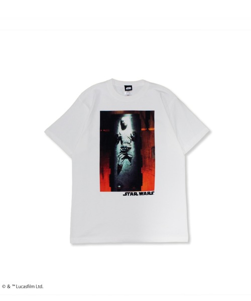 STAR WARS（スターウォーズ）の「『スター・ウォーズ/STARWARS』"""Han Solo"" T-Shirt"  半袖プリントTシャツ ビックシルエット ピグメント加工 ヴィンテージライク（Tシャツ/カットソー・メンズ・チャコール/ホワイト・X-LARGE/LARGE/MEDIUM）」の4枚目の写真