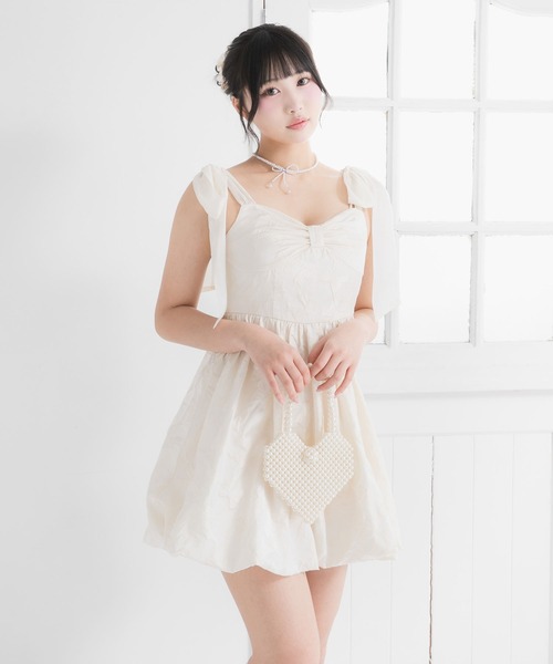 バルーンリボンビスチェキャミワンピース（ワンピース）｜DearMyLoveRose（ディアマイラブローズ）