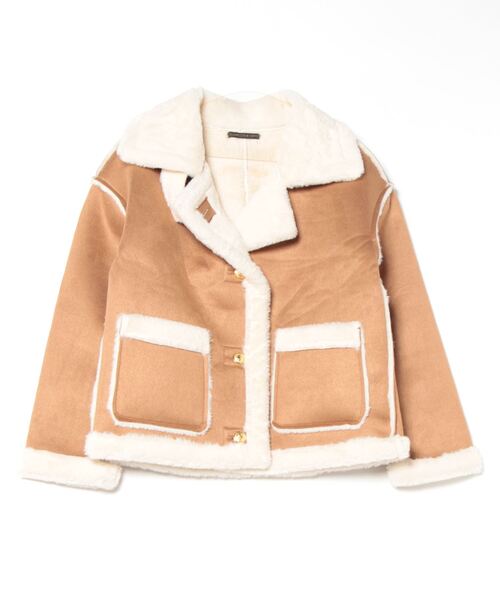 【セール】ぽかぽかフェイクウールジャケット（その他アウター）｜おしゃれスタ（オシャレスタ）