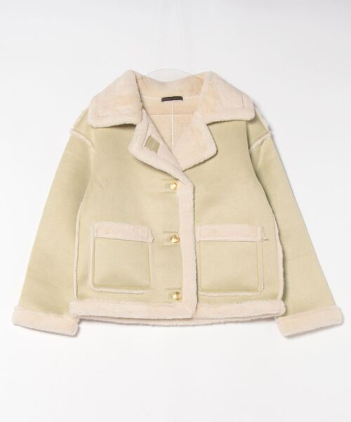 【セール】ぽかぽかフェイクウールジャケット（その他アウター）｜おしゃれスタ（オシャレスタ）