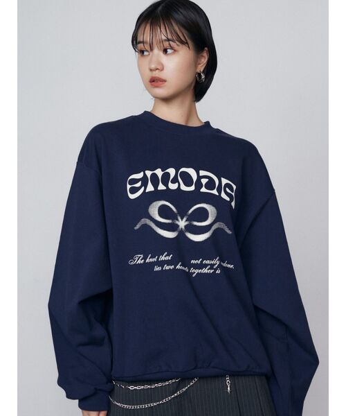 EMODA（エモダ）の「オーバーサイズルーズプルオーバー（スウェット