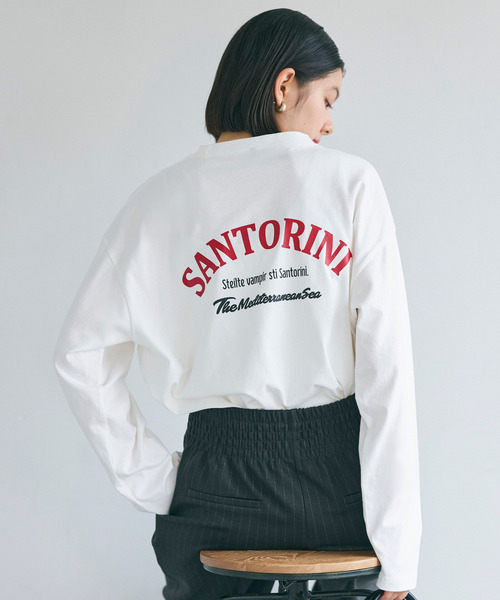 セール】英字プリントロングTシャツ（Tシャツ/カットソー