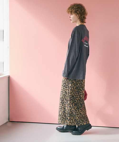 セール】英字プリントロングTシャツ（Tシャツ/カットソー）｜coca